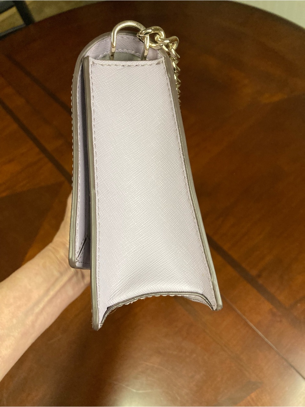 Kate Spade Madison Lavender Crossbody/Shoulder Chain Saffiano Leather Bag - Picture 6 of 15